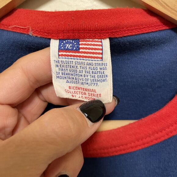 VTG 1976 Bicentennial 1776 Single Stitch T-Shirt ringer JG Hook 4th of July - Picture 6 of 11